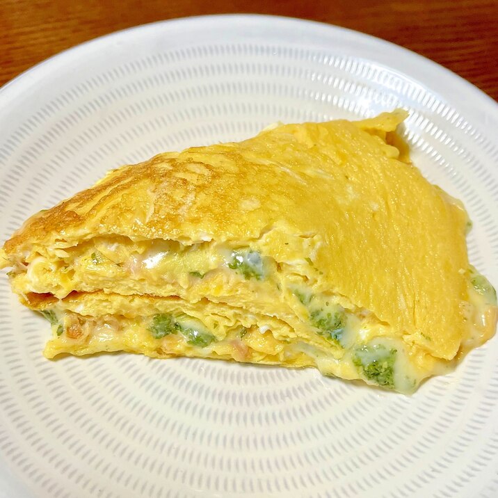 超かんたん!ミルクレープ仕立ての和風チーズオムレツ
